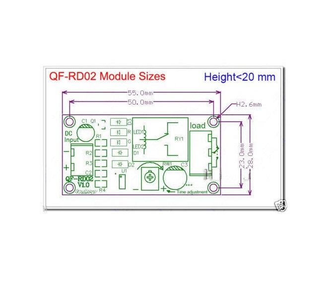 DC 12V NE555 0~60 Seconds Delay Timer Time Switch Adjustable Time Relay Module S