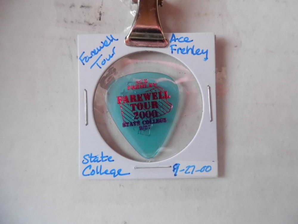 KISS "ACE FREHLEY" GUITAR PICK~STATE COLLEGE 9/27/00~READ DESCRIPTION (8/20)