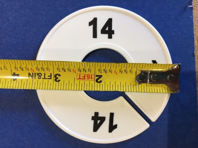 CLOTHING SIZE DIVIDERS-WOMENS 0,1,2,3.4.5.6.7.8.9.10.11.12.13.14 **2 EACH SIZE**