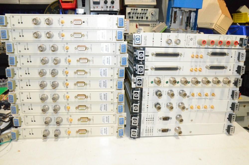 HP Agilent VXI Modules E1401B E1485A E1430A E1750A E1482B E1410A Z5210F