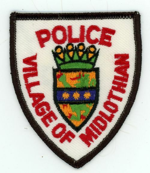 ILLINOIS IL MIDLOTHIAN POLICE NICE SHOULDER PATCH SHERIFF