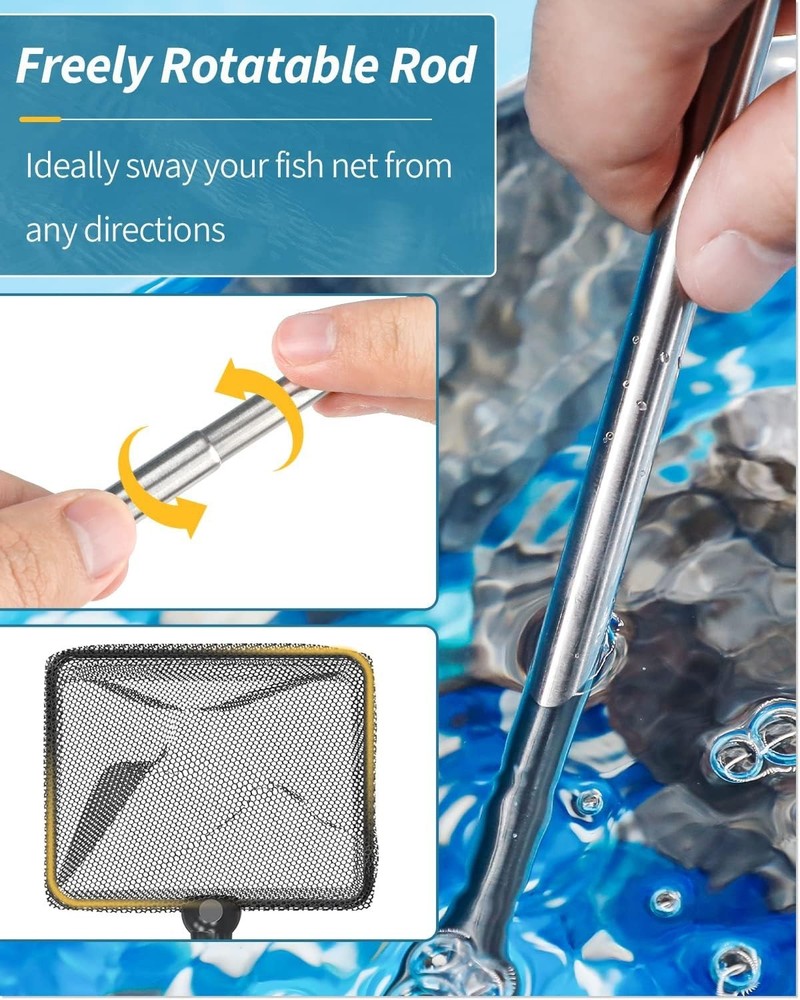 Multi-Purpose Telescopic Fish Net - Safe for Betta, Shrimp & Small Aquatic Life
