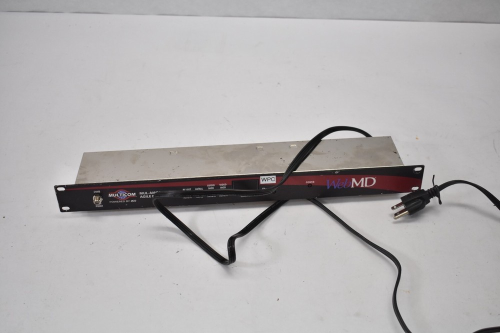 MultiCom Webmd high Bandwidth 860 Agile Modulator 60dBmV RF Output Level