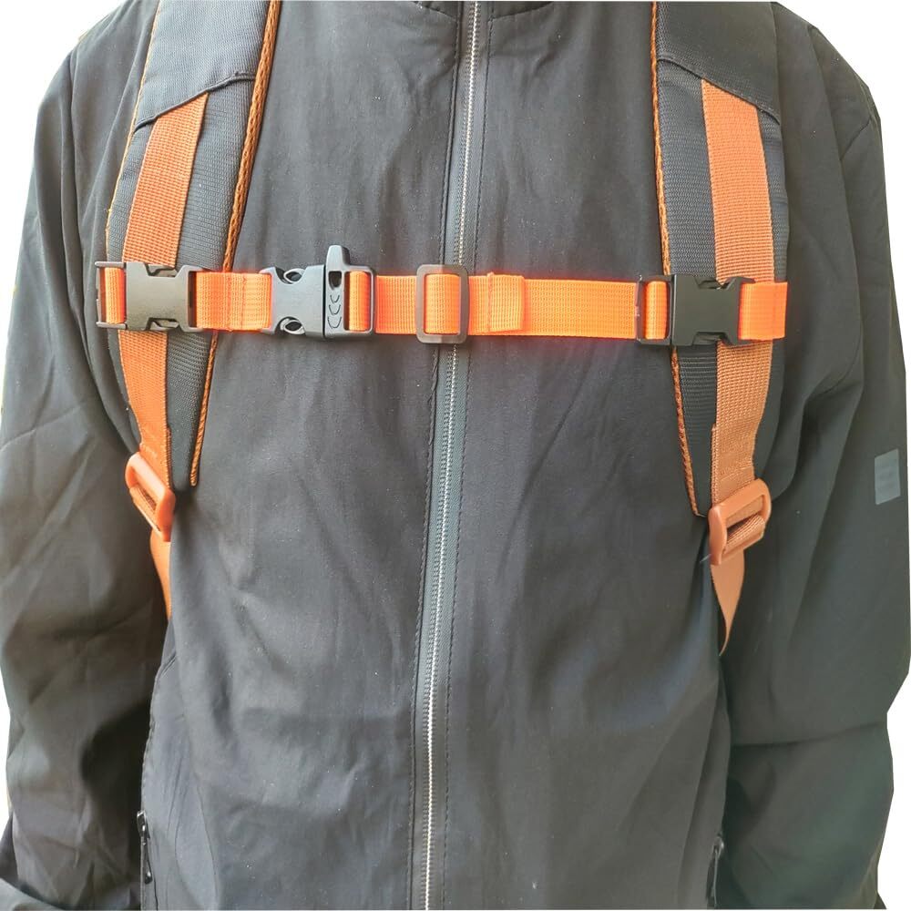 Backpack Chest Strap Adjustable Universal Nylon Chest Strap Khaki