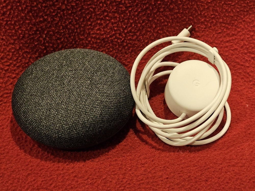 Google Home Mini Model HOA - Smart Speaker with Original Power Cable