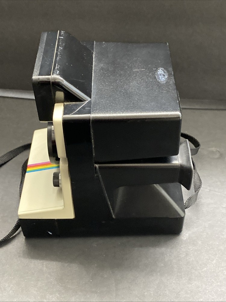 Vintage Polaroid One Step Land Camera Rainbow Stripe Untested