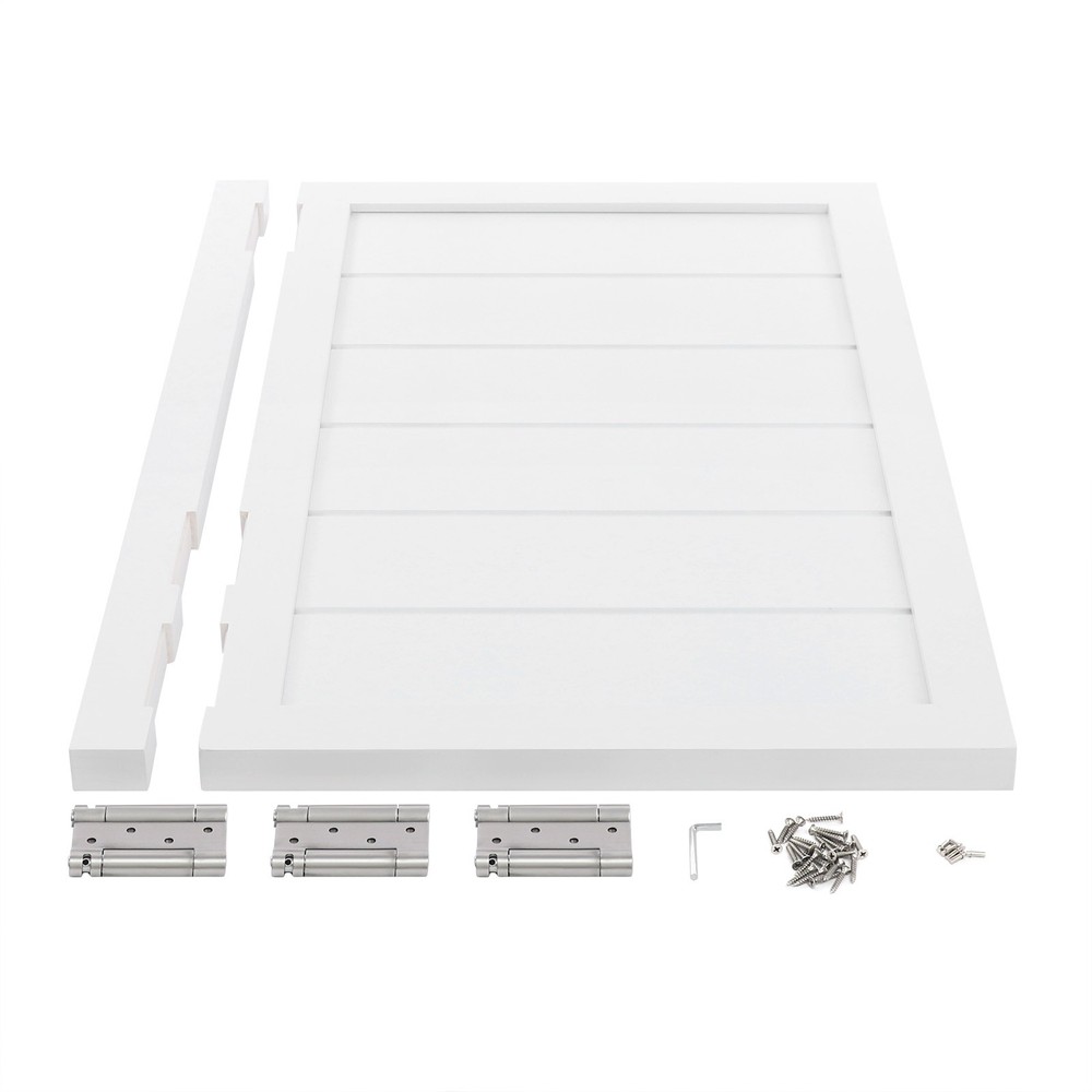 Partition Single-Door Leaf for Doorways w/ Doorpost & Hinge Multi-functional Use