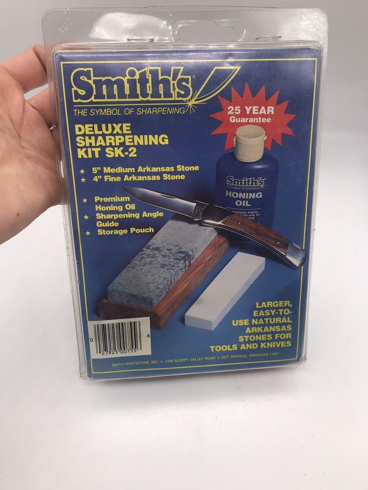 Knife Sharpening Smith's SK2 2-Stone Sharpening Kit - Tools & Home Improvement