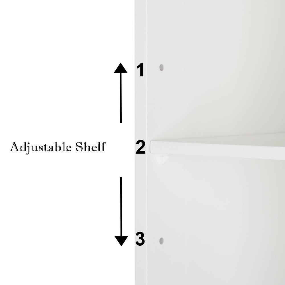 Home Bathroom Wall Mount Cabinet Storage Shelf Over Toilet w/ Mirror Door