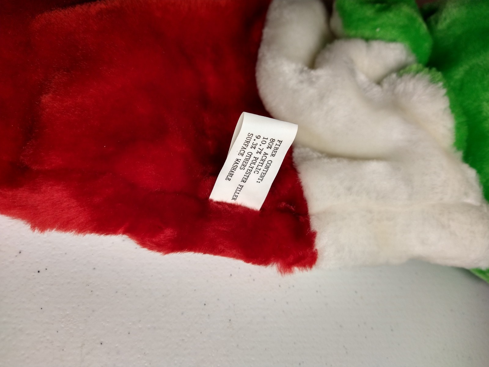 Vintage 1990 Teenage Mutant Ninja Turtles Plush Christmas Stocking Leonardo TMNT