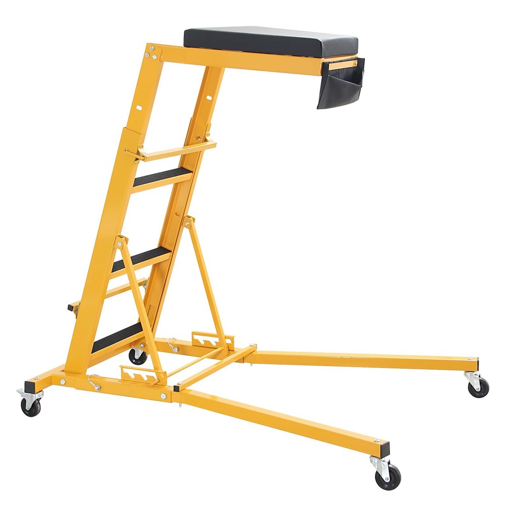🔝Automotive Topside Creeper Engine 400LBS Adjustable Height Movable with 4 Whee