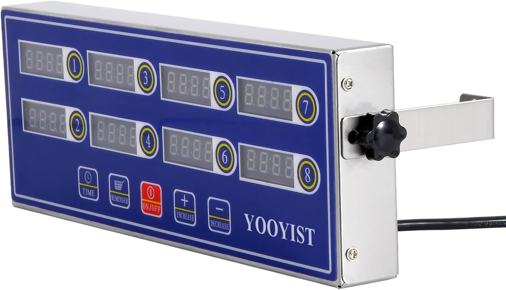 Professional Commercial 8-Channel Multi-Kitchen Timer