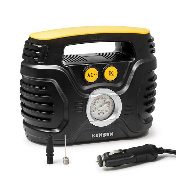 Kensun Portable Air Compressor Pump for Car 12V DC and Home 110V AC