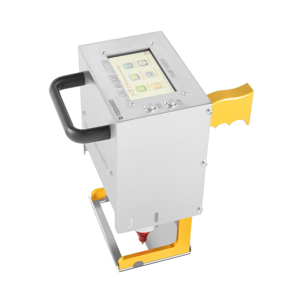 40mm/s Handheld Touch Screen Dot Peen Marking Machine for VIN Code Chassis 120W