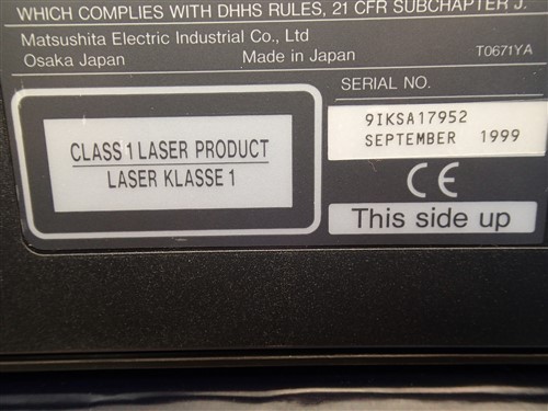 PANASONIC MODEL CF-VCD711 CD-ROM Pack/CD-ROM NEW/OLD SURPLUS NOS