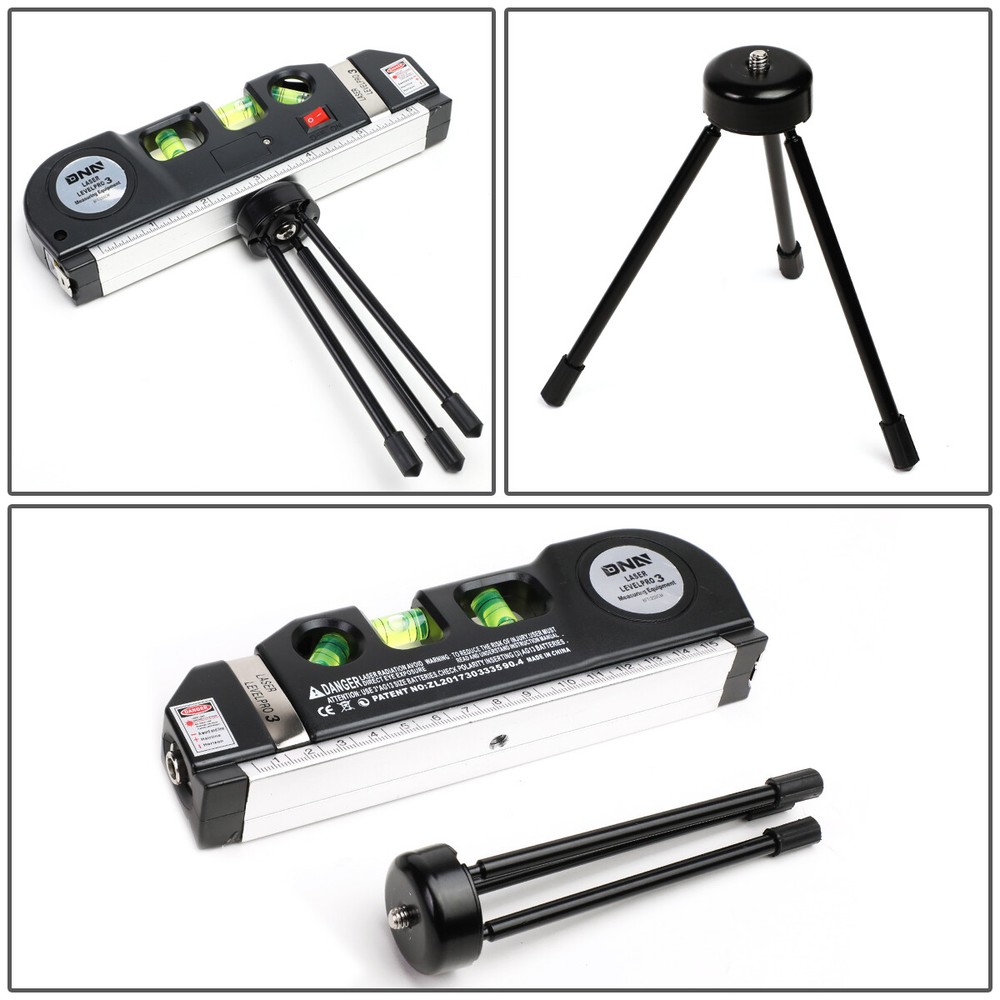 MULTIPURPOSE LD MEASURING HORIZONTAL VERTICAL HANDY LASER BUBBLE LEVEL+TRIPOD