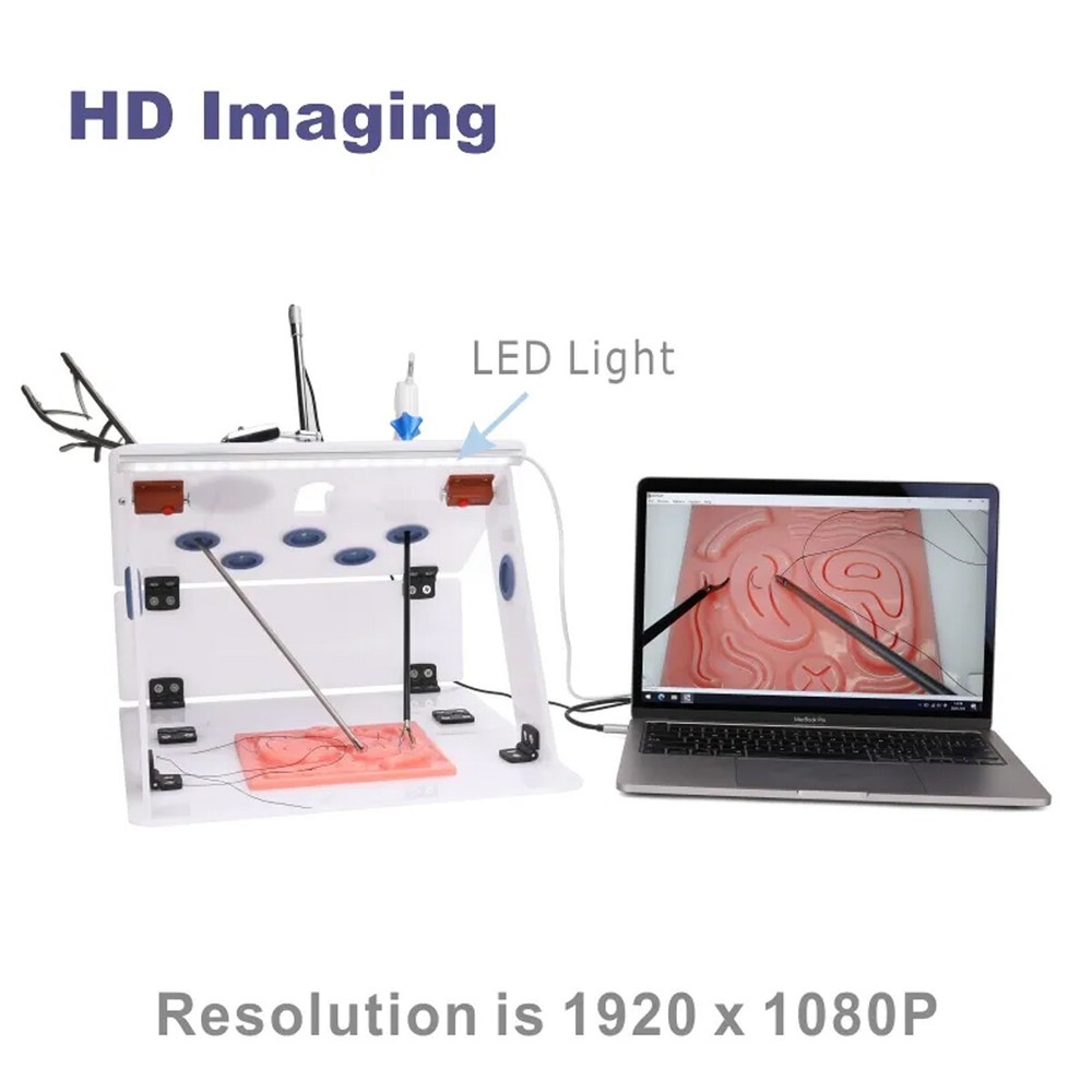 Portable Laparoscopy Trainer Simulator Laparoscopic Training Practice Box