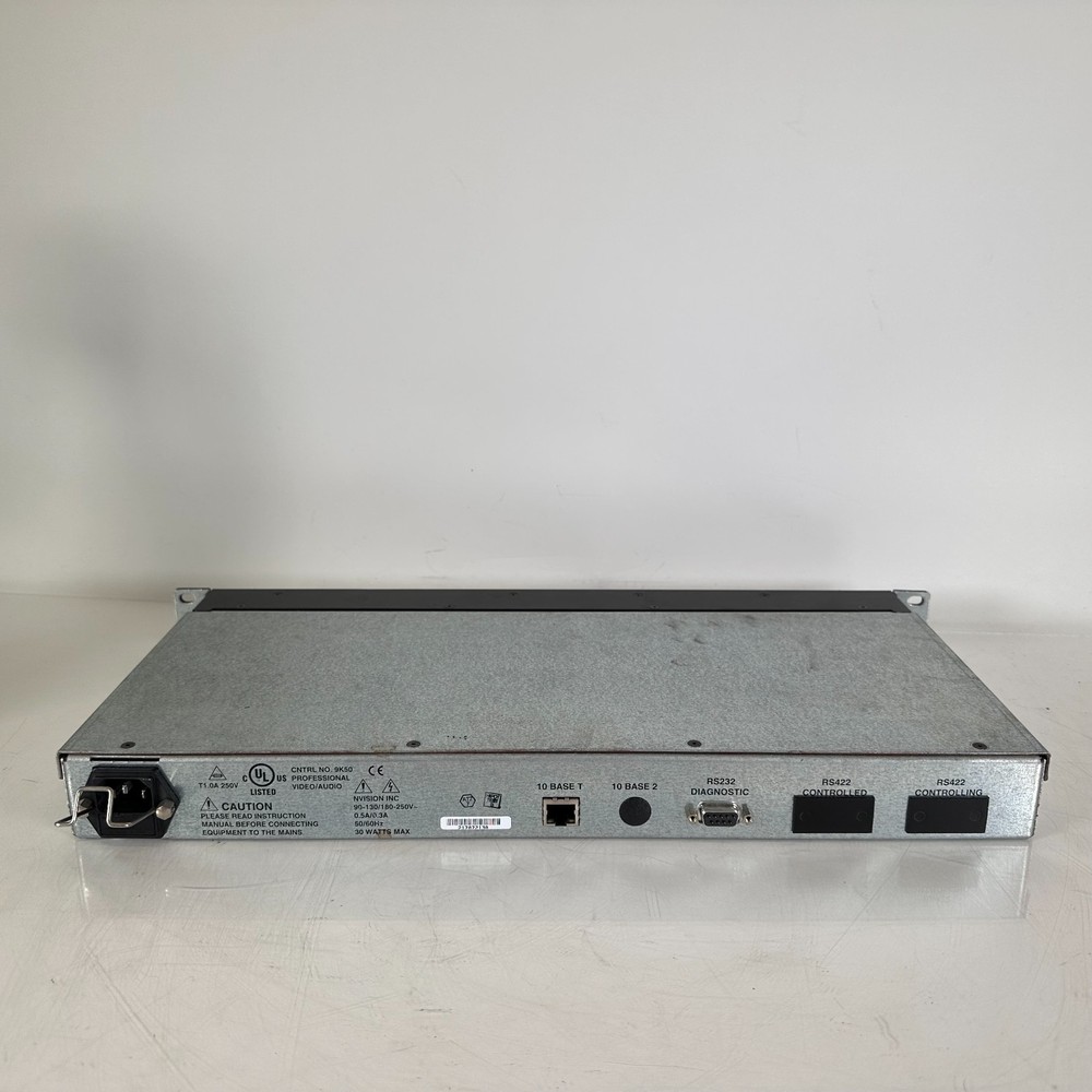 Miranda Nvision NV9602 Multi-Mode Router Control Panel Professional 9K50