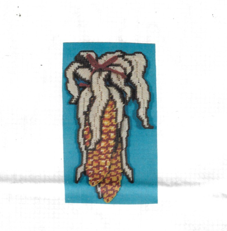 CORN  WALL HANGING  7ct plastic canvas  PATTERN (#TF0214)