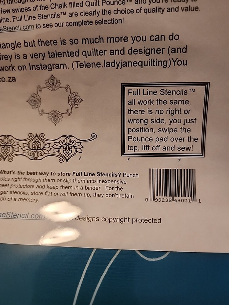 Full Line Stencil #49001 Blooming Scroll Elegance Reusable