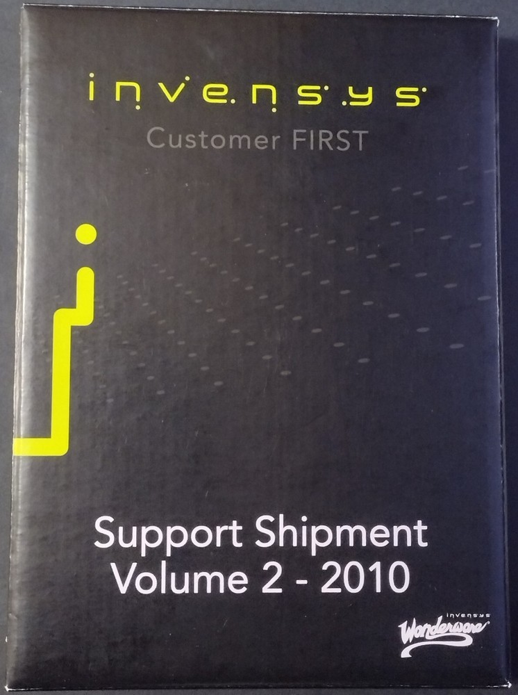 Invensys Customer First Support Shipment Vol 2 2010 Wonderware No activation!