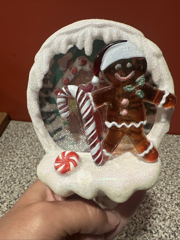 Christmas Night Light Gingerbread Man & Candy Cane SH2
