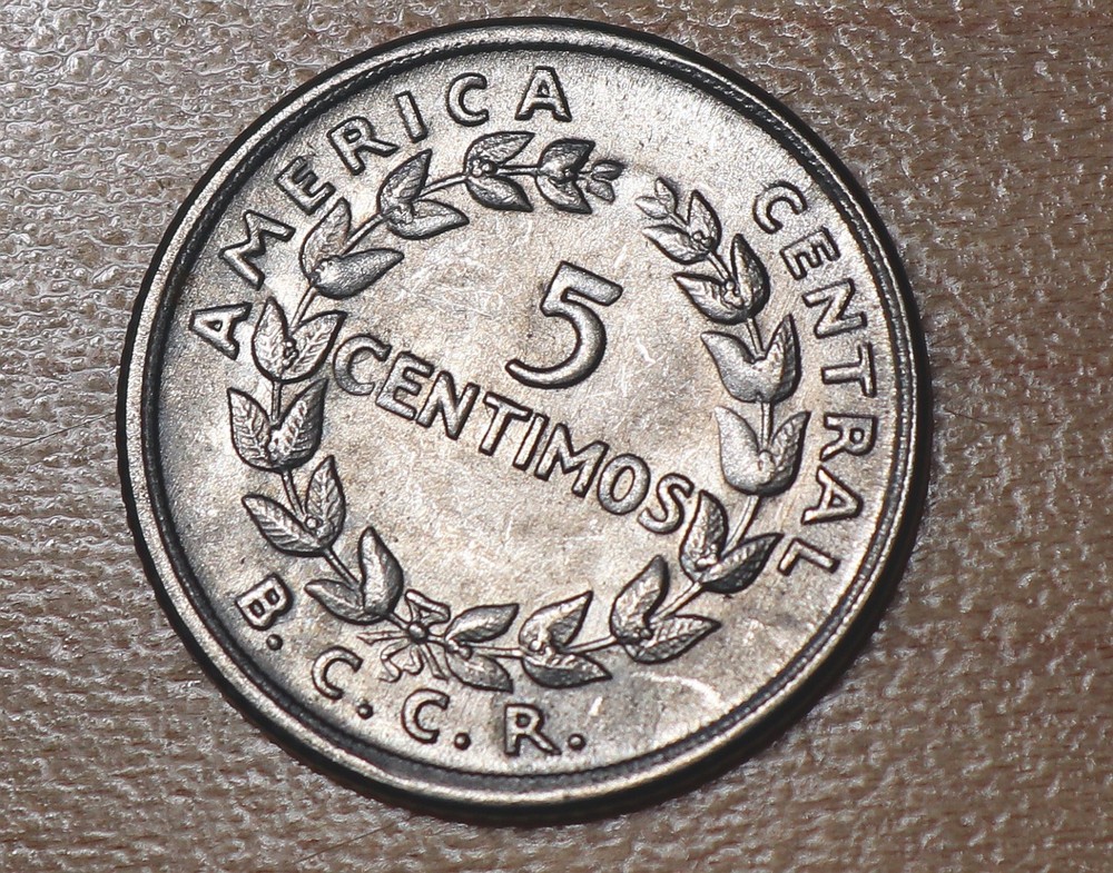 1967 Costa Rica 5 Centimos