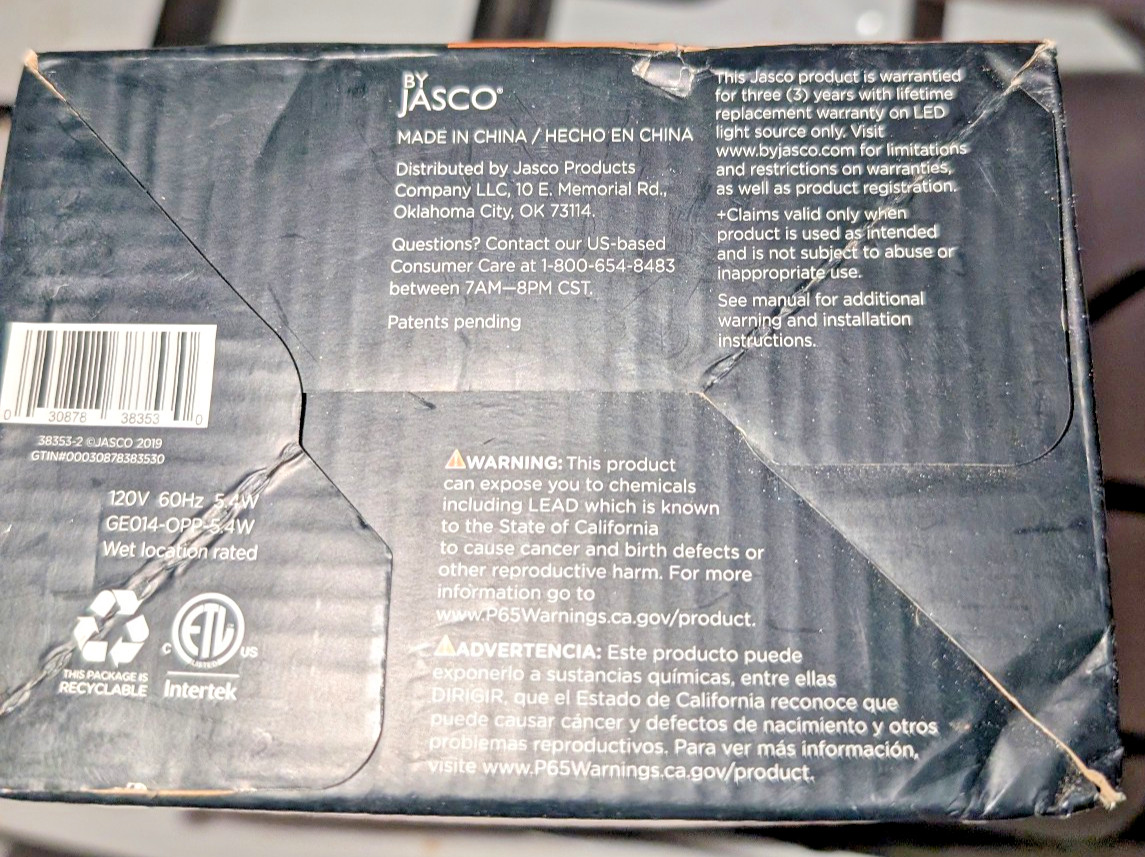 Enbrighten LED Bistro Outdoor String Lights (2200K) Warm White 12ft