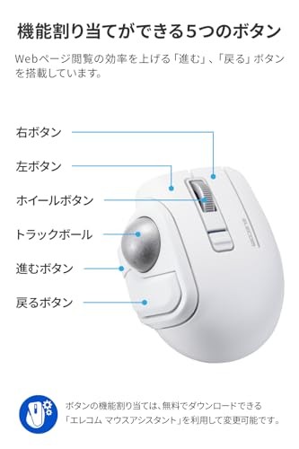 Wireless Mouse Model M MT1MRSWH ELECOM