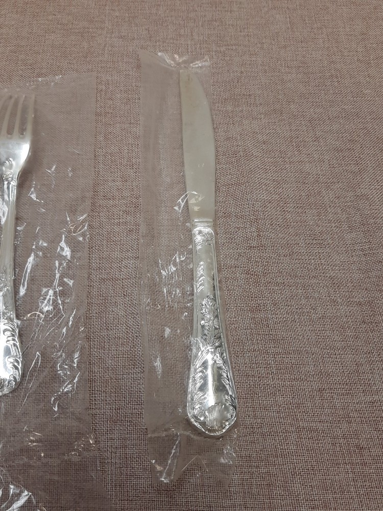 Stainless 4-Piece Place Flatware Setting Marly Pattern NEW SEALED