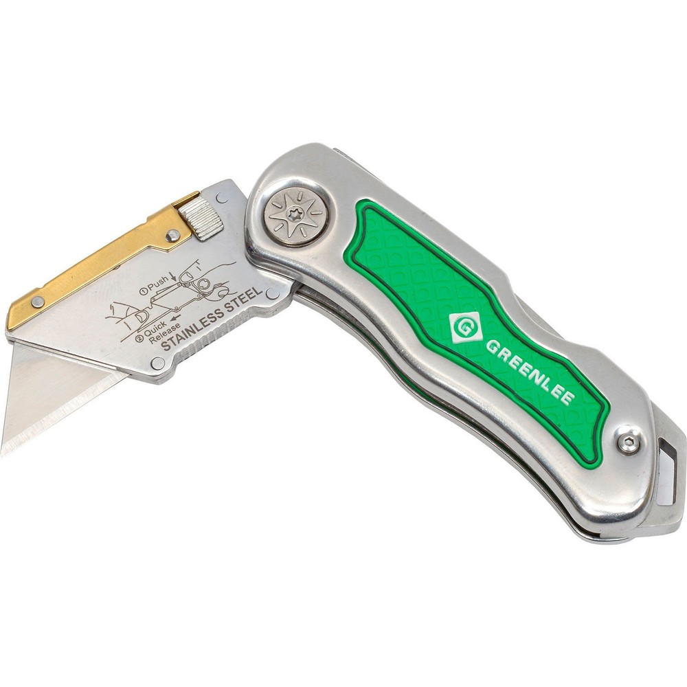 Folding Utility Knife with Molded Grip 6-3/4" OAL