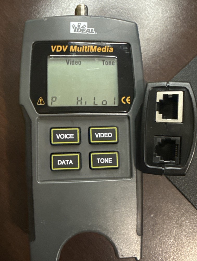 IDEAL 33-856 Multimedia Cable Tester 2NV58