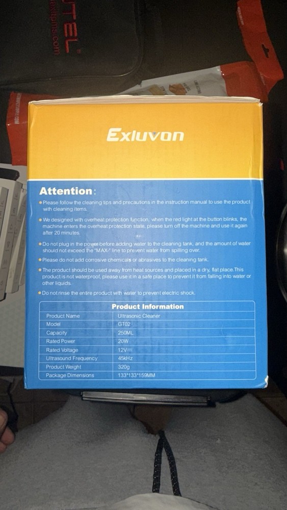 ultrasonic cleaner Exluvon