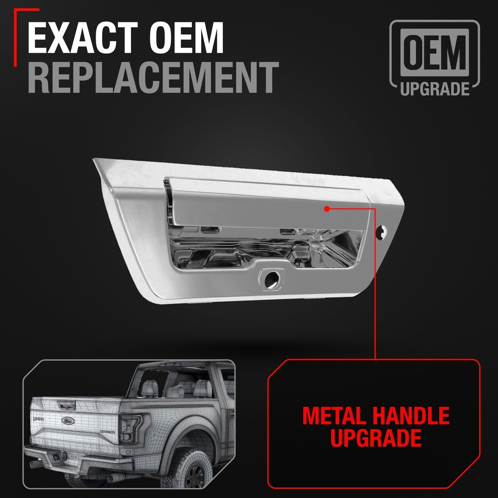 Tailgate Handle Latch for Ford F-150 - w/ Keyhole, Camera Hole
