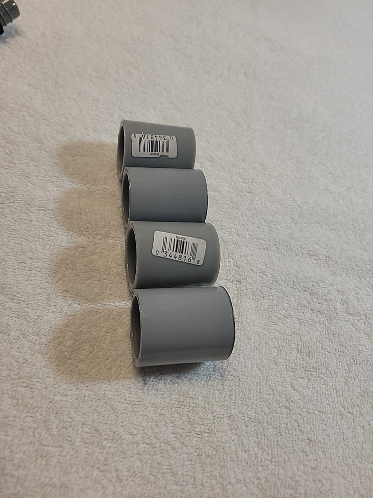 Carlon PVC 1 In. Socket Conduit Coupling E940FRCTN 03448168 (4pc) Gray