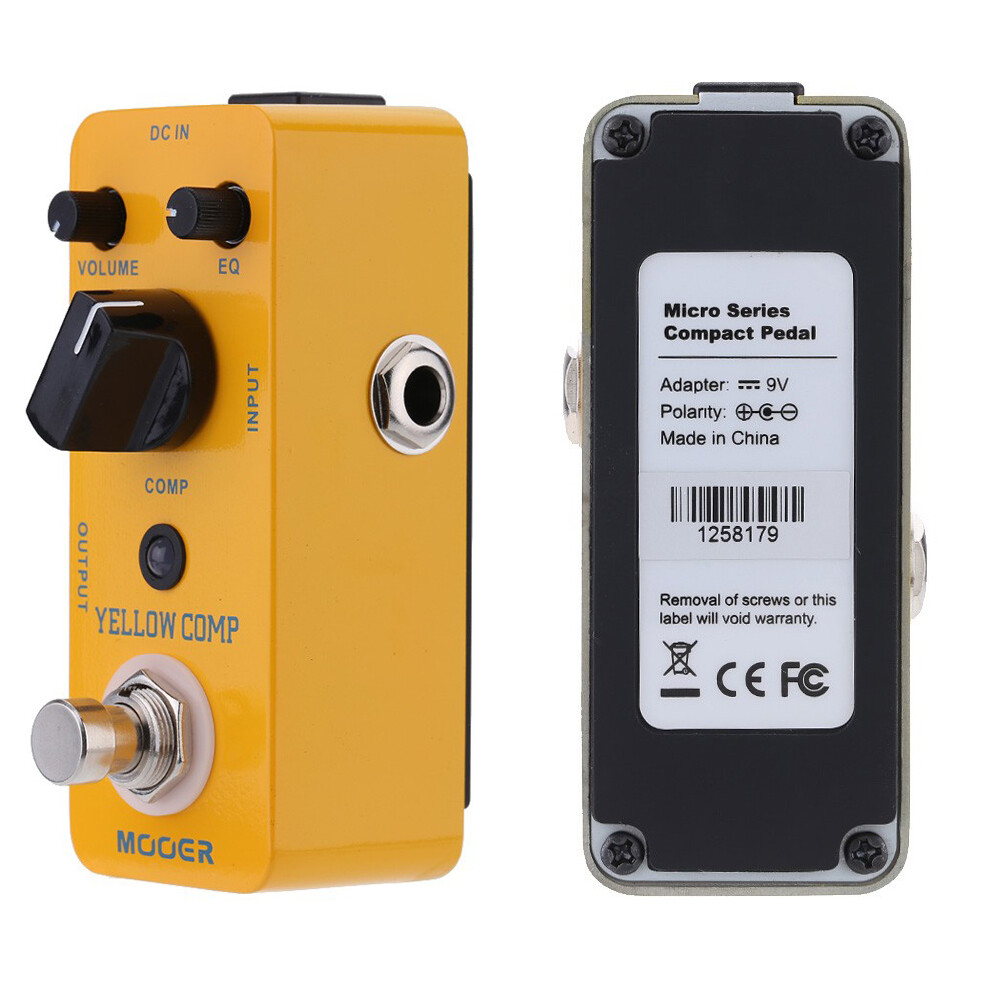 MOOER Yellow Comp Compressor Guitar Pedal Compression Effect Pedal True Bypass