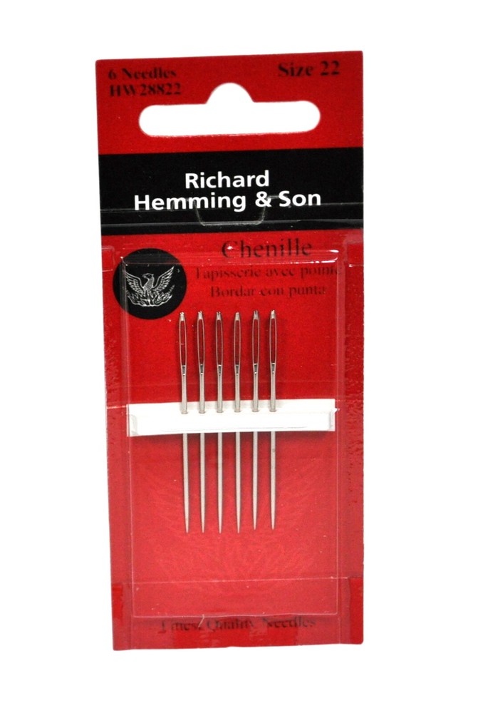 Richard Hemming Chenille Needle Size 22 6ct