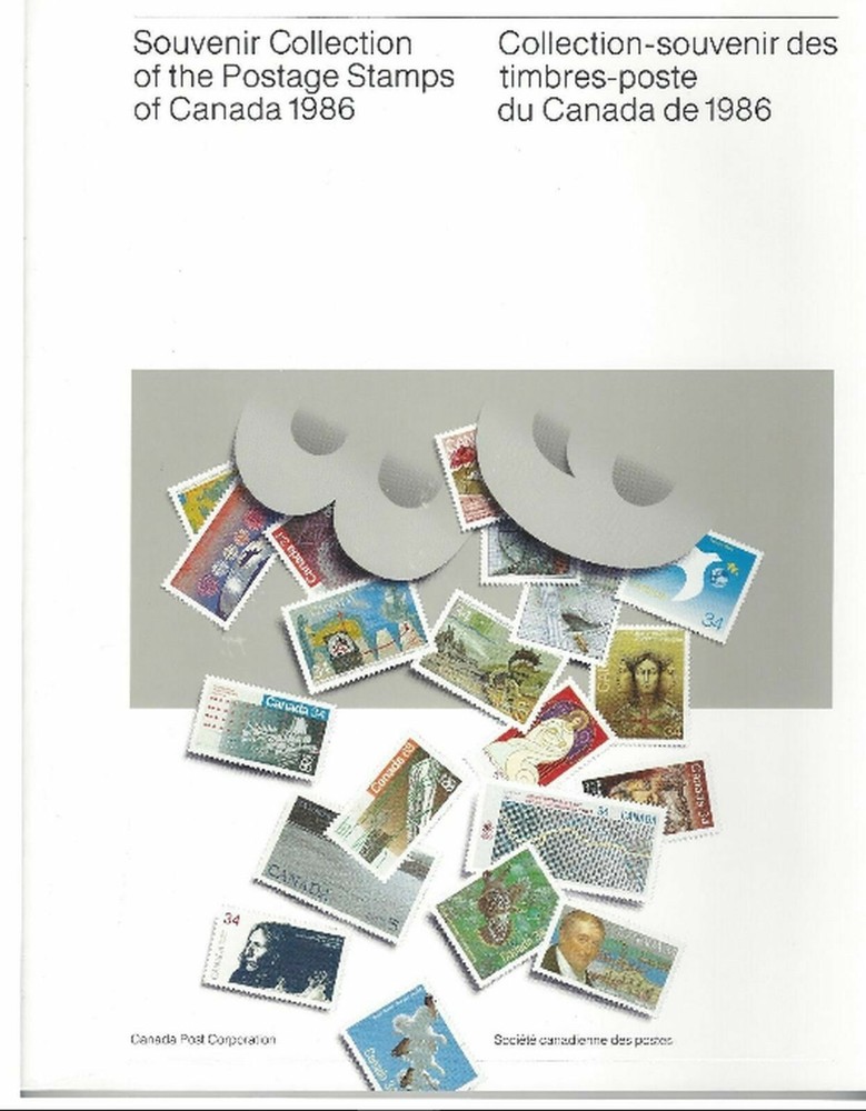 CANADA 1986 Annual / Yearly Stamp  Collection (Open)