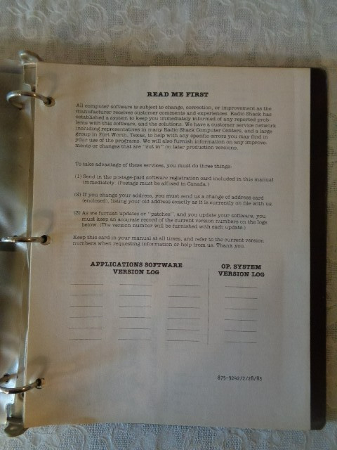 TRS - 80 Model 4 Computer Graphics w/Diskette Catalog No. 26-1126