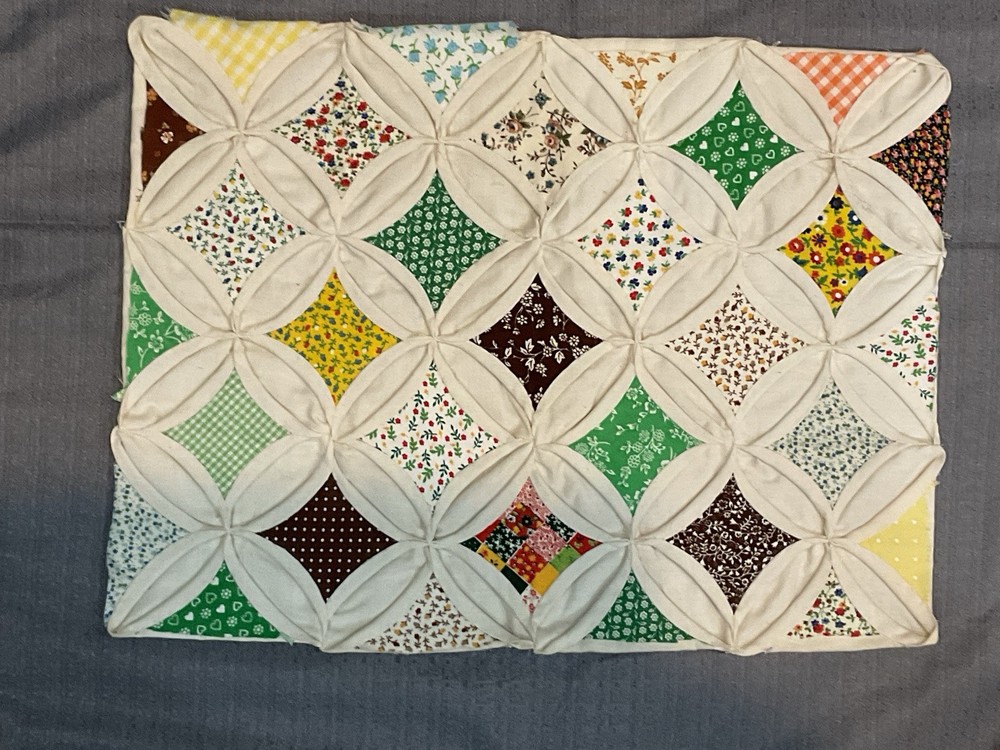 Cathedral windows wall quilt