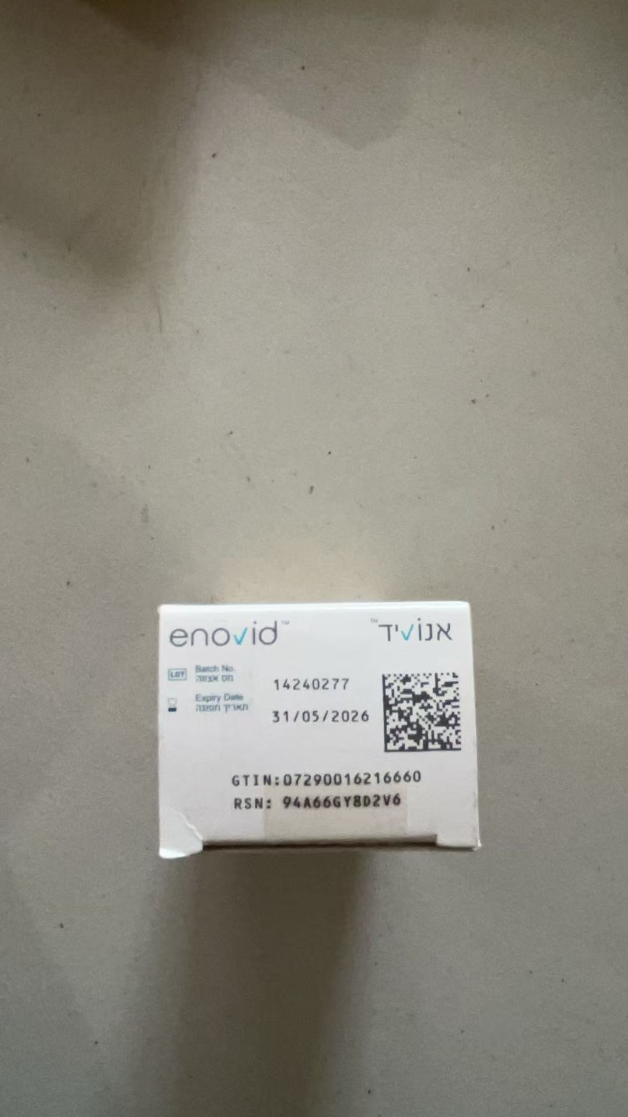 Enovid Nasal Spray 25ml -EXP：31/05/2026