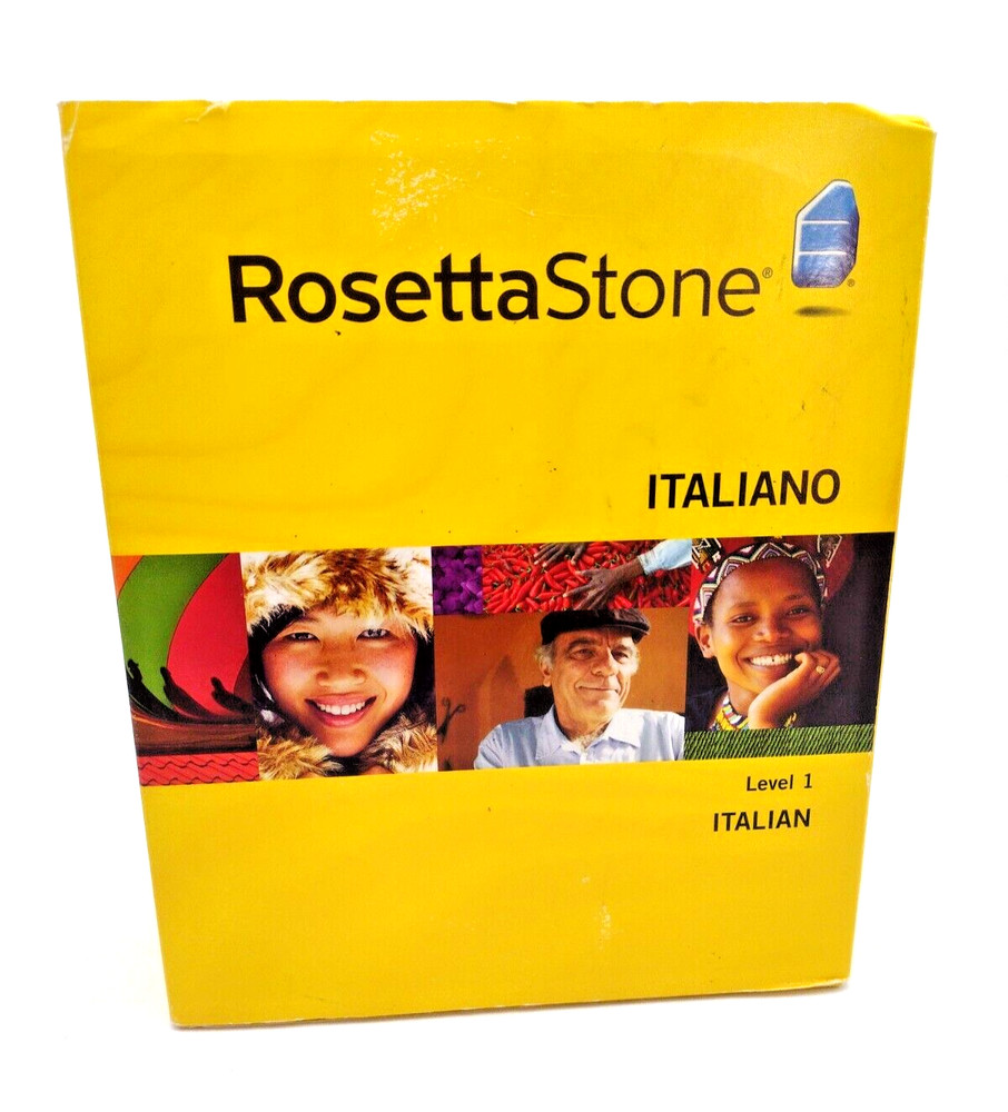Rosetta Stone Italiano Version 3 Level 1 Italian Language Set w Activation Code