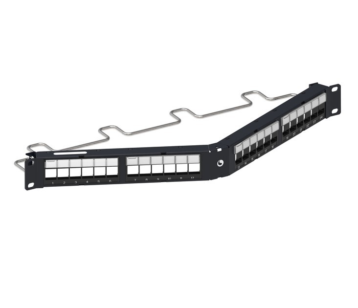 Commscope 760237048 Angled Discrete Distribution Module Panel SL STP 24 port H9