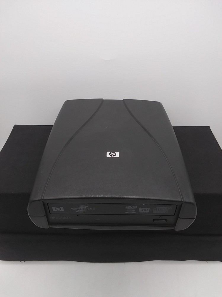 HP DVD1040 External Super Multiformat LightScribe DVD Writer Untested No Cords