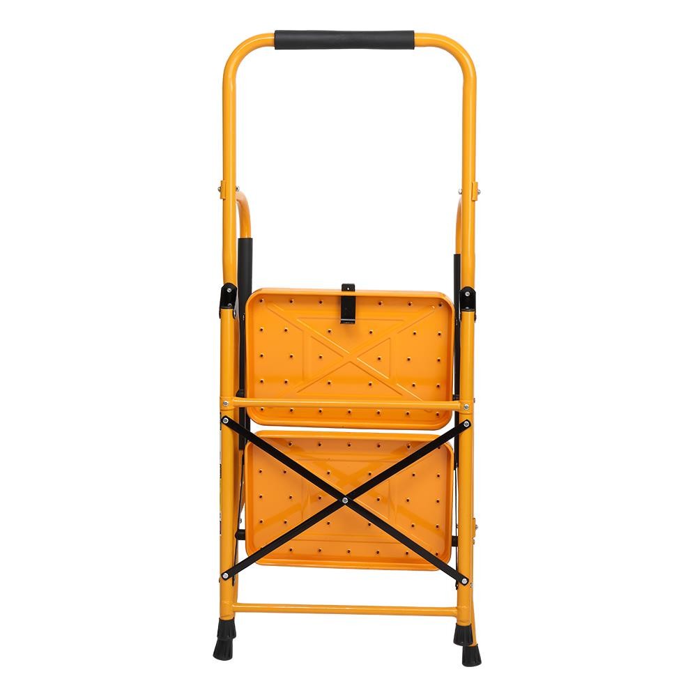 New 2 Step Lightweight Ladder Platform Foldable Stool 330lbs Load Saving Space