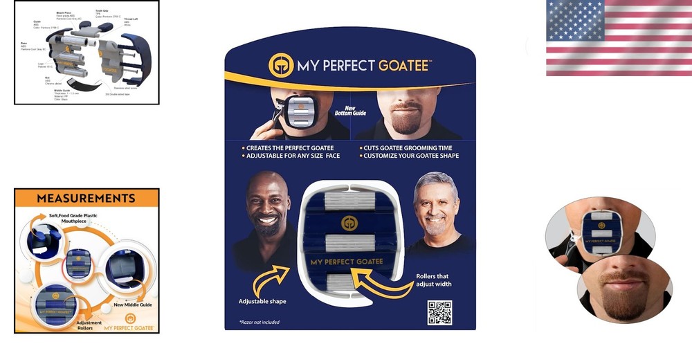Compact Goatee Shaper: Effortless Trimming Tool for Perfectly Symmetrical Beards