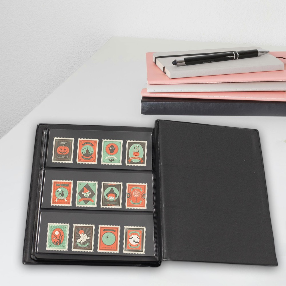 10-Page Stamp Storage Book, 20 Sheets for Safe and Neat Stamp Keeping