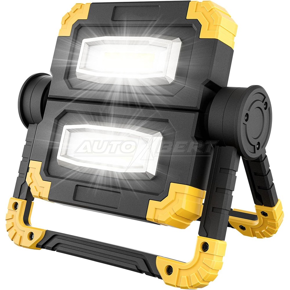 LED Work Light Rechargeable 2000LM Portable Folding Magnetic COB LED Flashlight