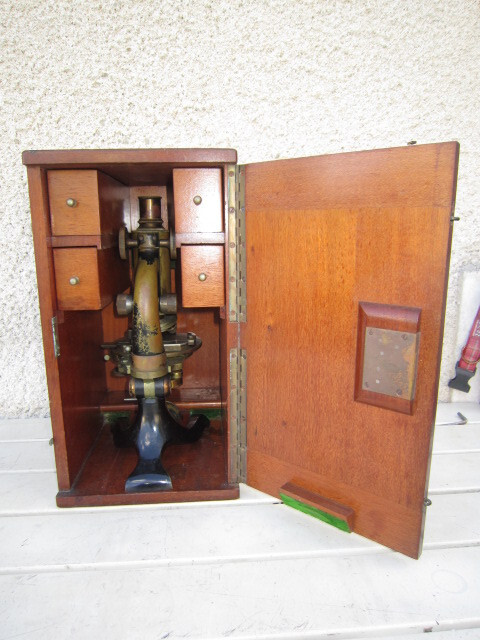 Ancient Microscope STIASSNIE Paris 19th Century