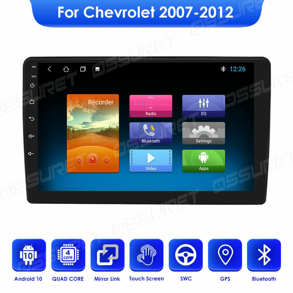 For 2009-2012 Chevrolet Silverado Wifi Carplay Android 13.0 Stereo Radio GPS Nav